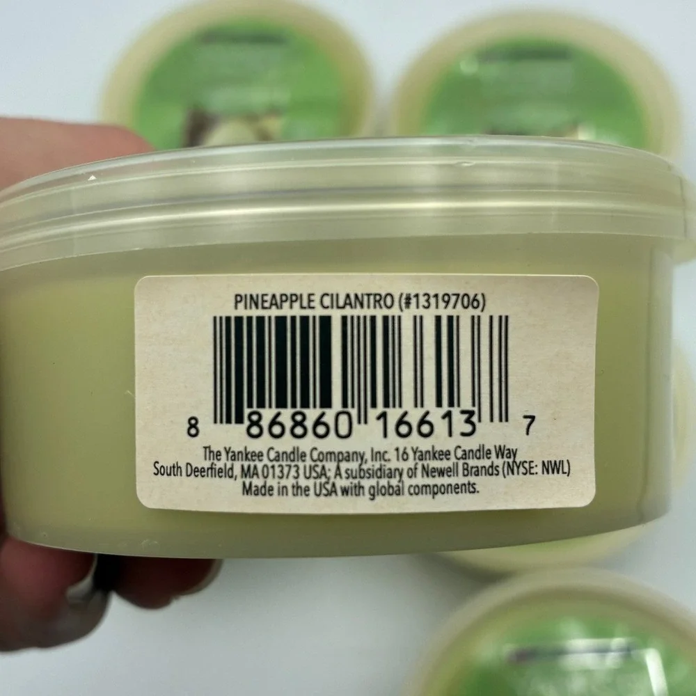Yankee Candle Scenterpiece Easy MeltCup Pineapple Cilantro 2.2oz Lot of 6